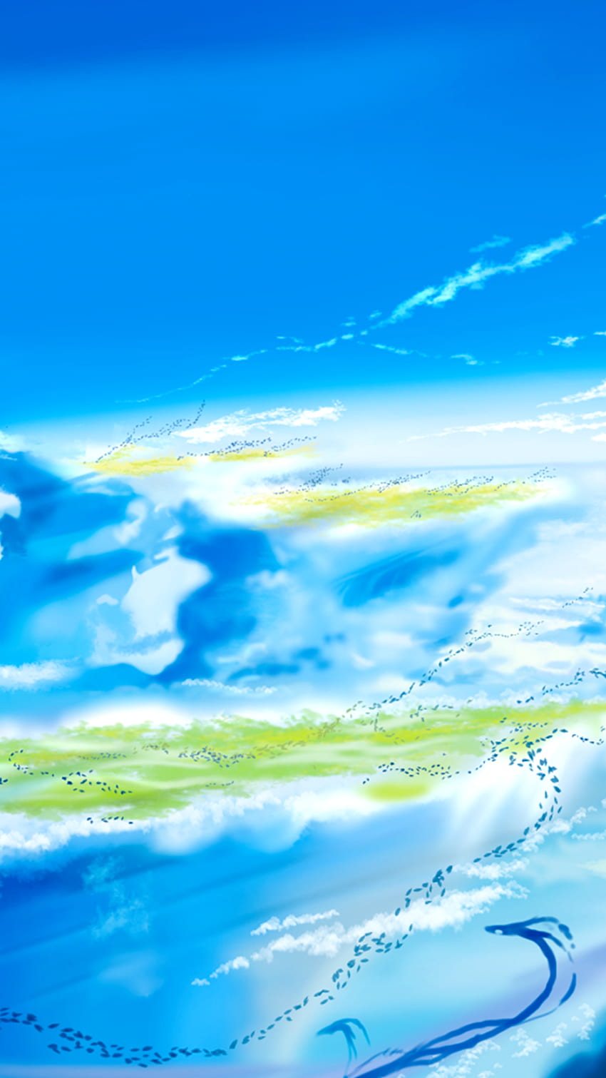 Weathering With You iPhone-Galerie. Sky Anime, Wetter, Anime Landschaft HD-Handy-Hintergrundbild