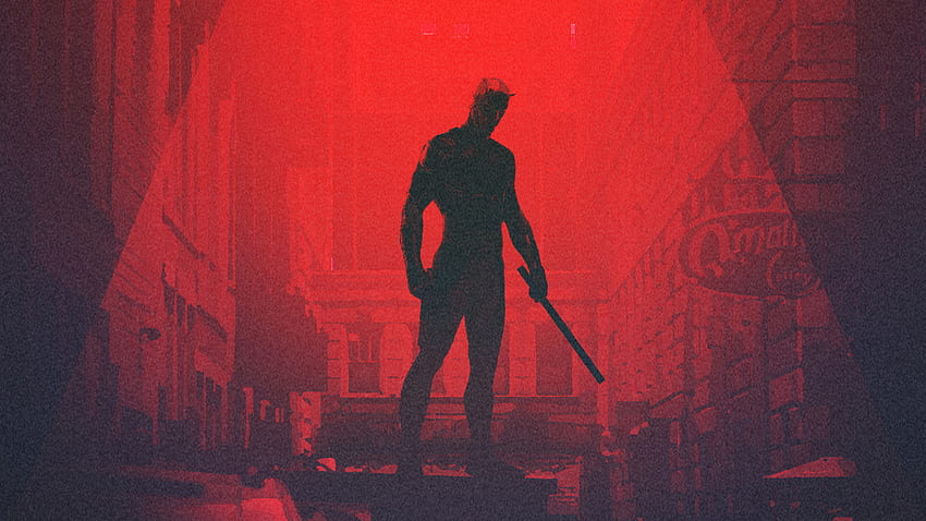 Daredevil, superhero, minimalism, artwork HD wallpaper