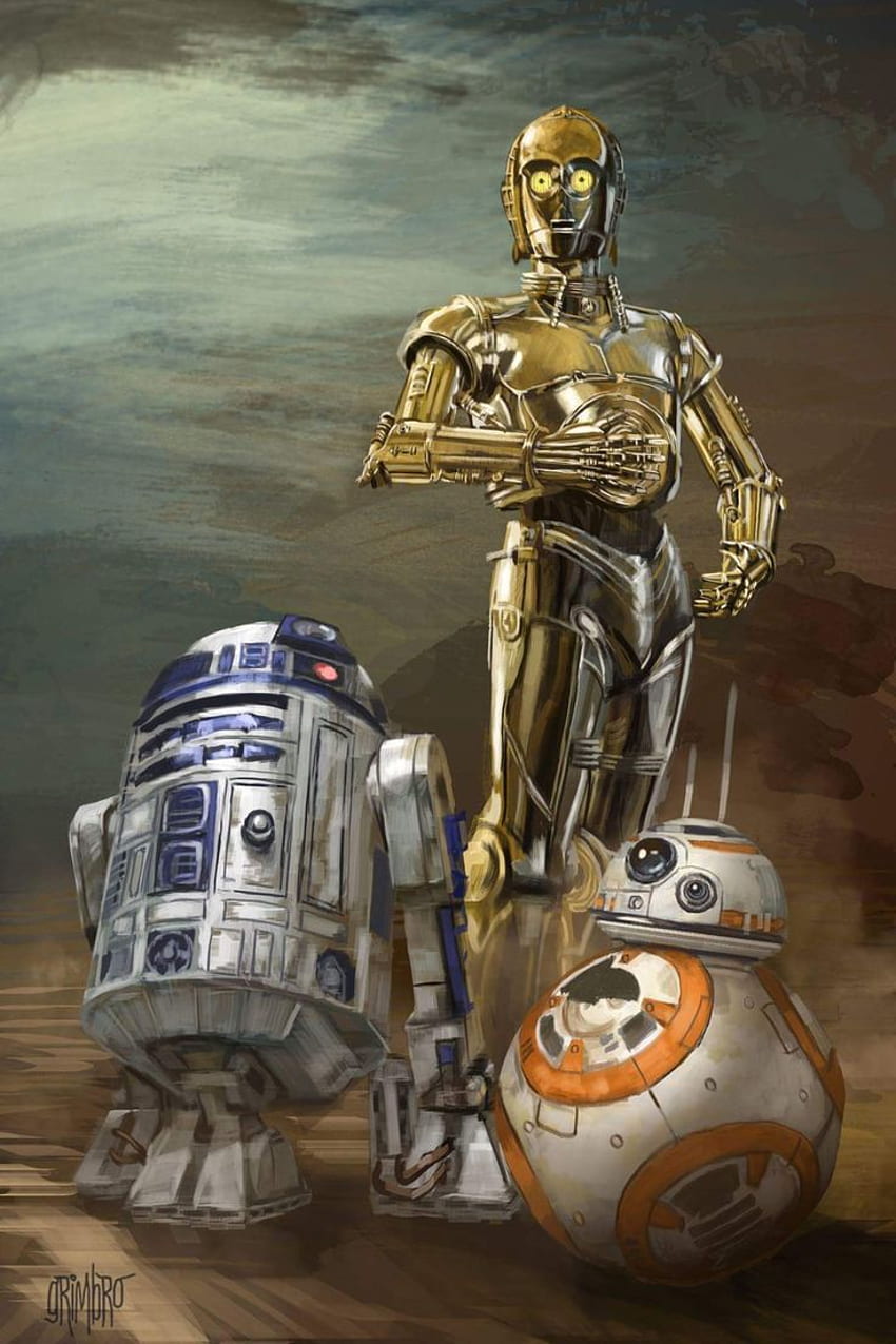 Star Wars R2d2, BB8 HD-Handy-Hintergrundbild