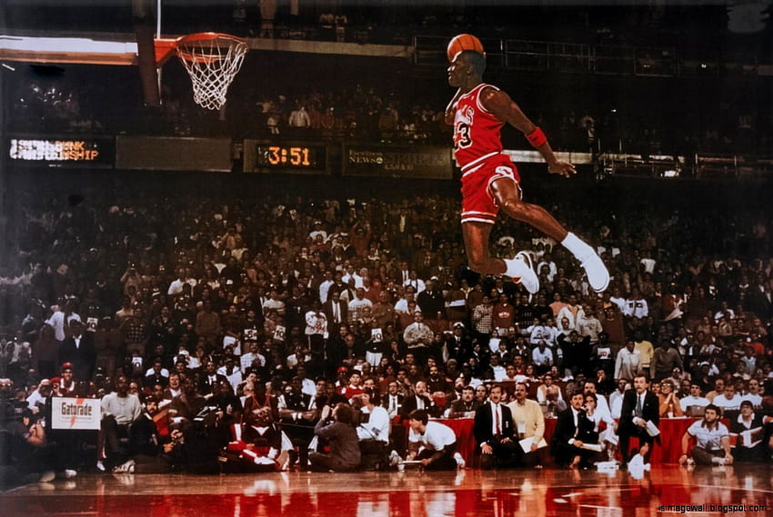 Michael Jordan Dunk, Michael Jordan Slam Dunk Wallpaper HD