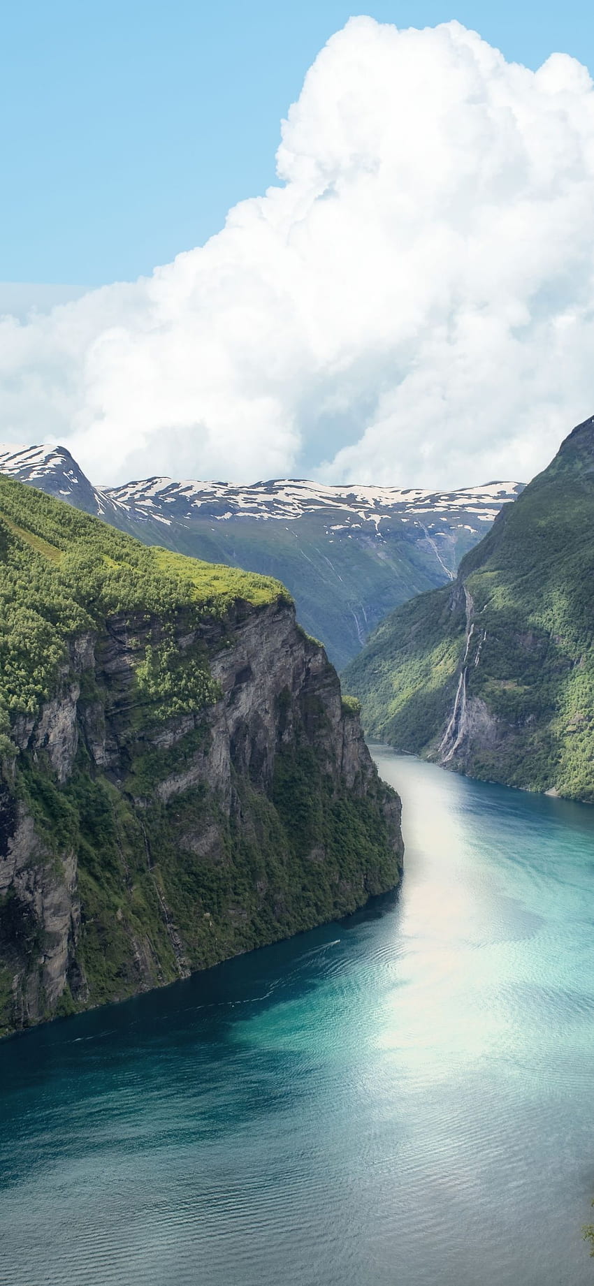 fjord, norway, mountains, river HD phone wallpaper
