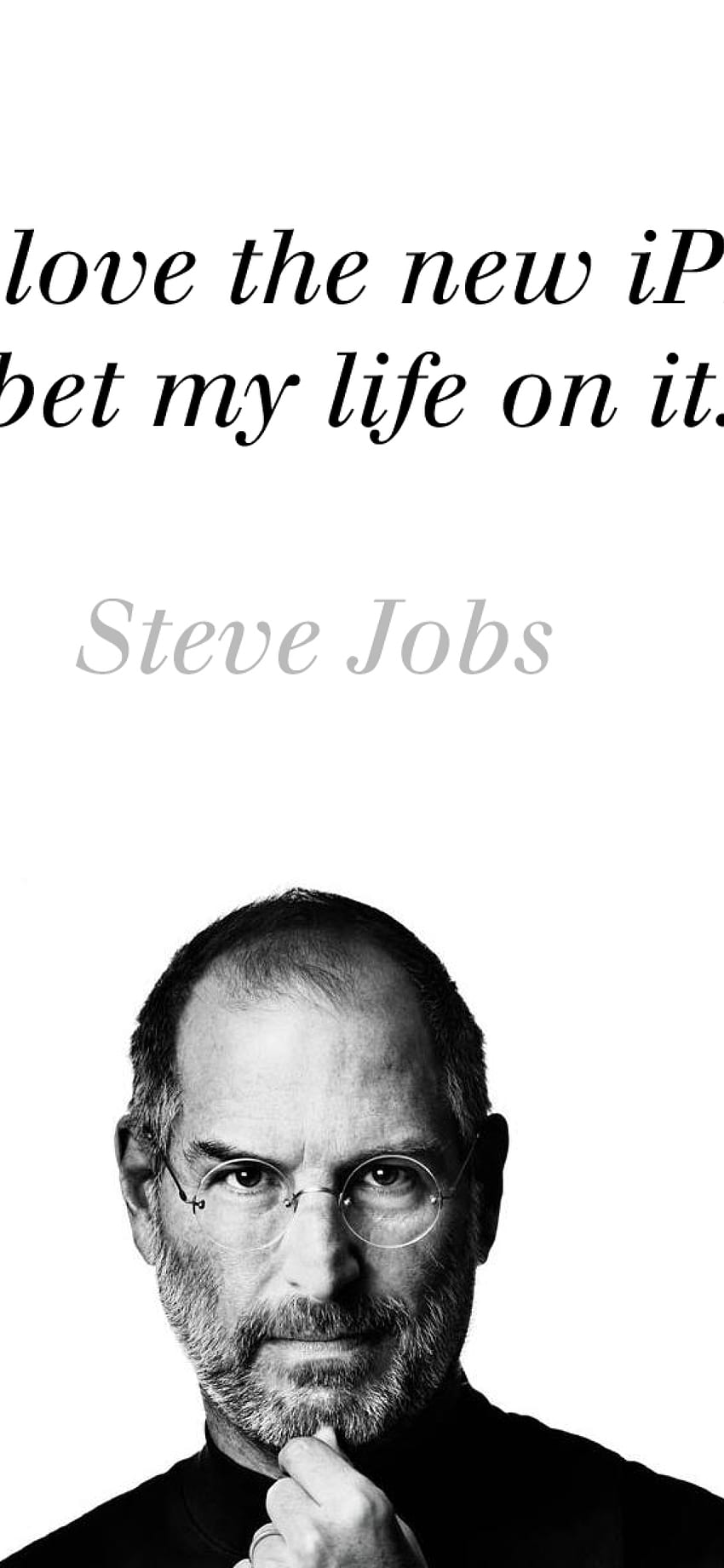 Steve Jobs, iPhone, bw iPhone HD-Handy-Hintergrundbild