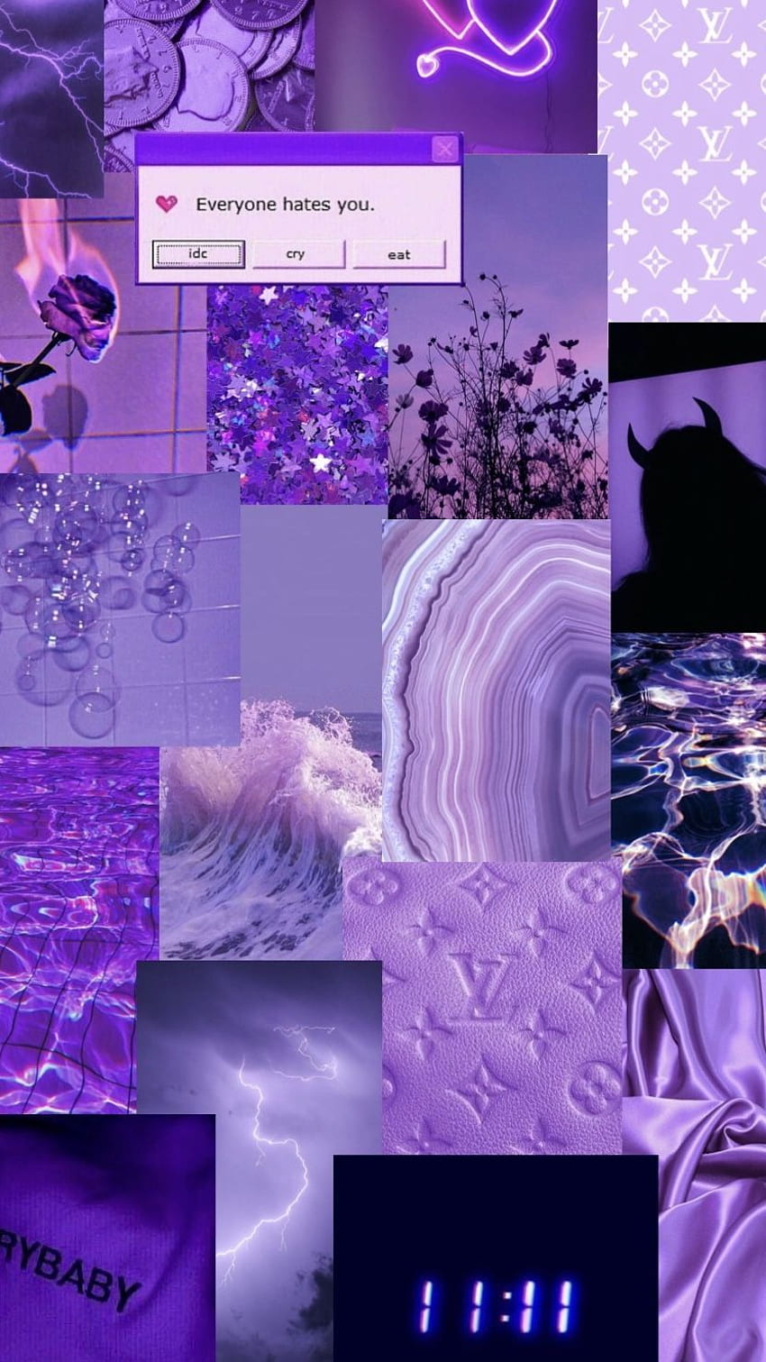 Light Purple Collage HD phone wallpaper | Pxfuel