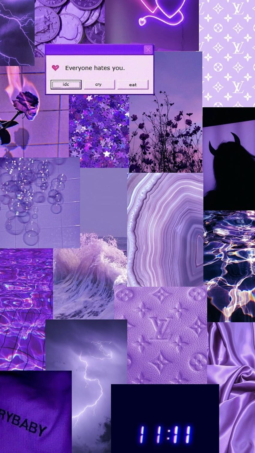 Light Purple Collage Hd Phone Wallpaper Pxfuel