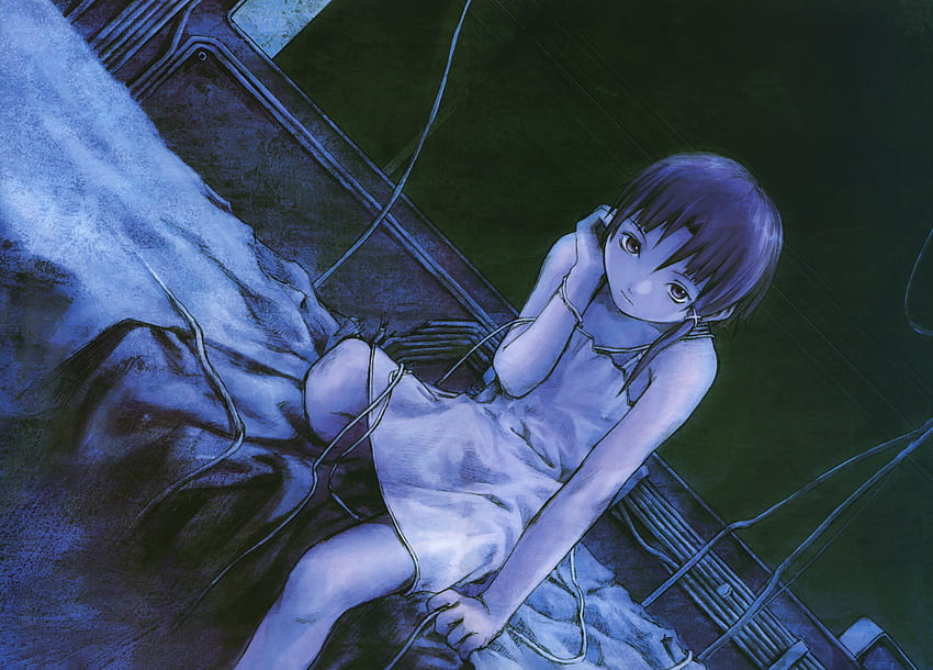 Serial Experiments Lain anime series cyberpunk horror sci-fi drama 1sel  wallpaper, 1920x1080, 628790