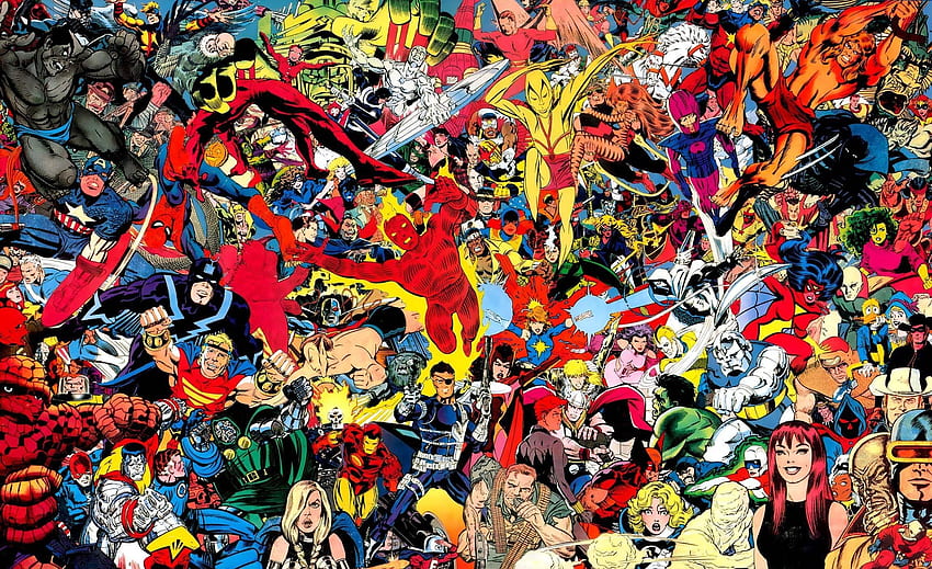 Stare komiksy, Marvel Doodle Tapeta HD