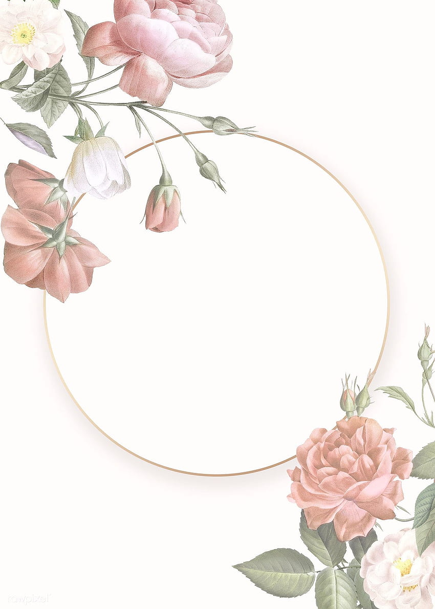 Ilustrasi desain bingkai bunga yang elegan. premium / Donlaya / taktik / mano. Desain perbatasan bunga, desain grafis bunga, desain ilustrasi wallpaper ponsel HD