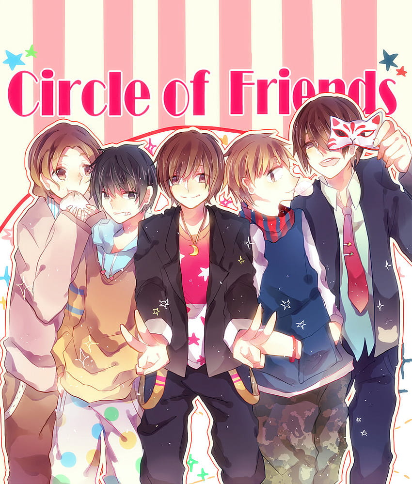 For friends group, cartoon, anime, happy, Anime Friendship HD phone  wallpaper | Pxfuel
