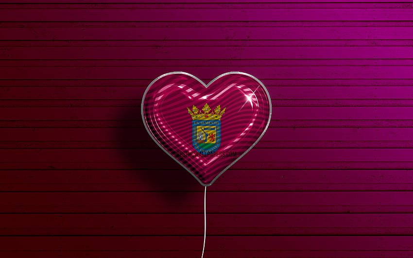 I Love Alava, , realistic balloons, purple wooden background, Day of Alava, spanish provinces, flag of Alava, Spain, balloon with flag, Provinces of Spain, Alava flag, Alava HD wallpaper