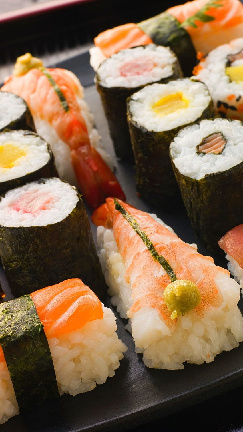 sushi, sushi, cuisine japonaise, nourriture japonaise, japon, japon Fond d'écran de téléphone HD