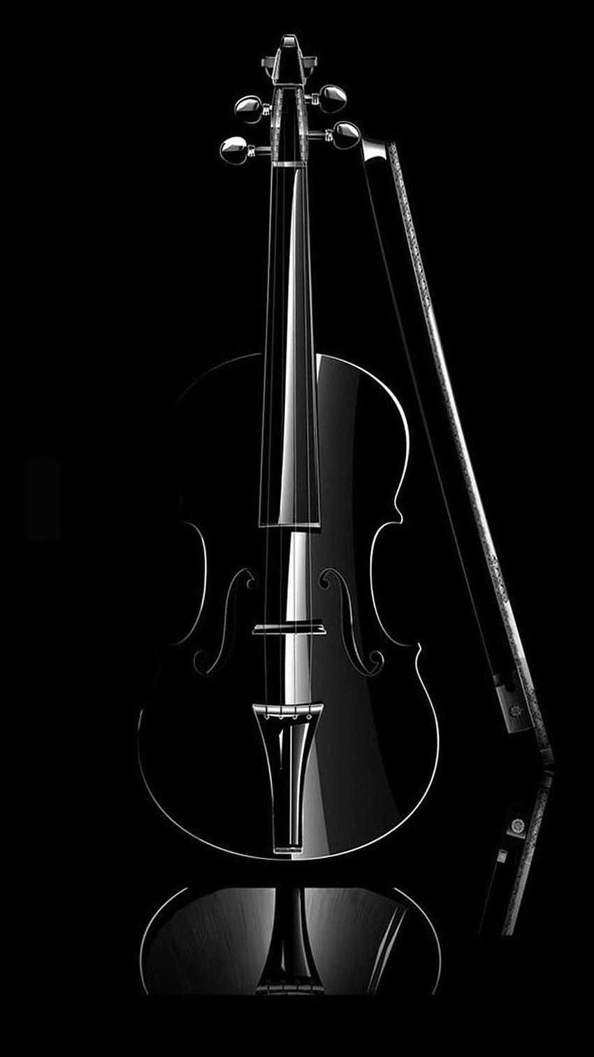 Elegante instrumento de música para violonchelo fondo de pantalla del teléfono