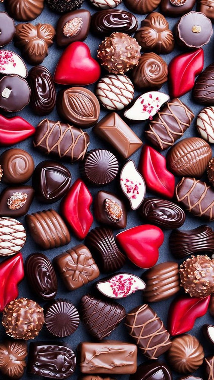 Chocolate candy - Mobile Walls, Red Candy HD phone wallpaper
