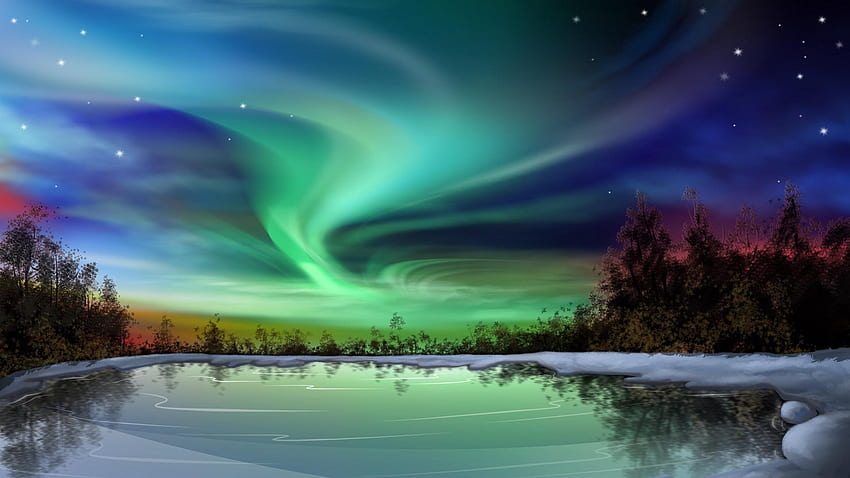 Real Northern Lights , Background, Northern Lights Computer HD wallpaper