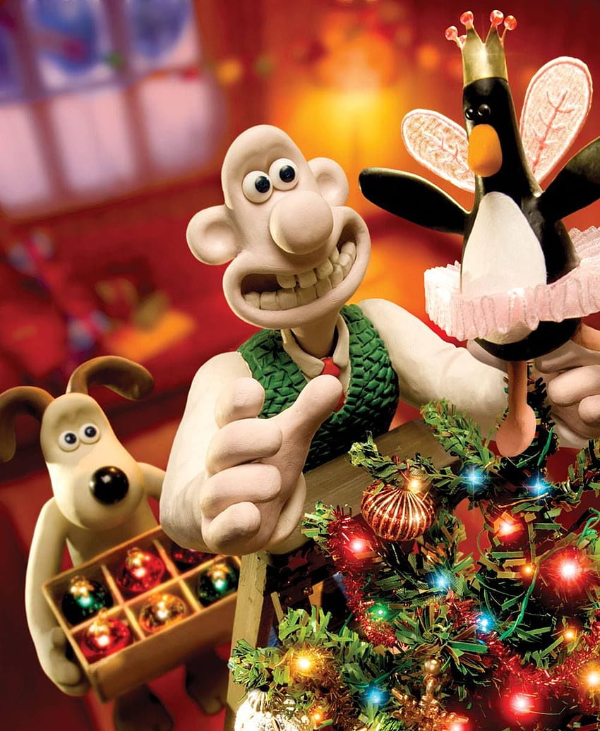 Wallace und Gromit Weihnachtsmarken HD-Handy-Hintergrundbild