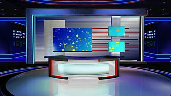 News virtual studio set HD wallpapers | Pxfuel