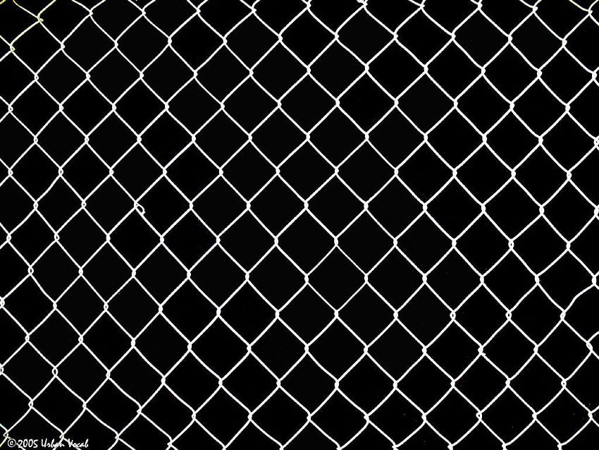 black chain link fence HD wallpaper