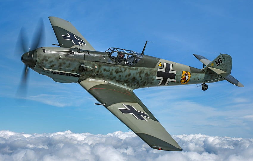Bf 109、メッサーシュ ミット、Me 109、空軍、第二次世界大戦、ドイツ空軍、メッサーシュ ミット Bf.109E、セクション авиация 高画質の壁紙