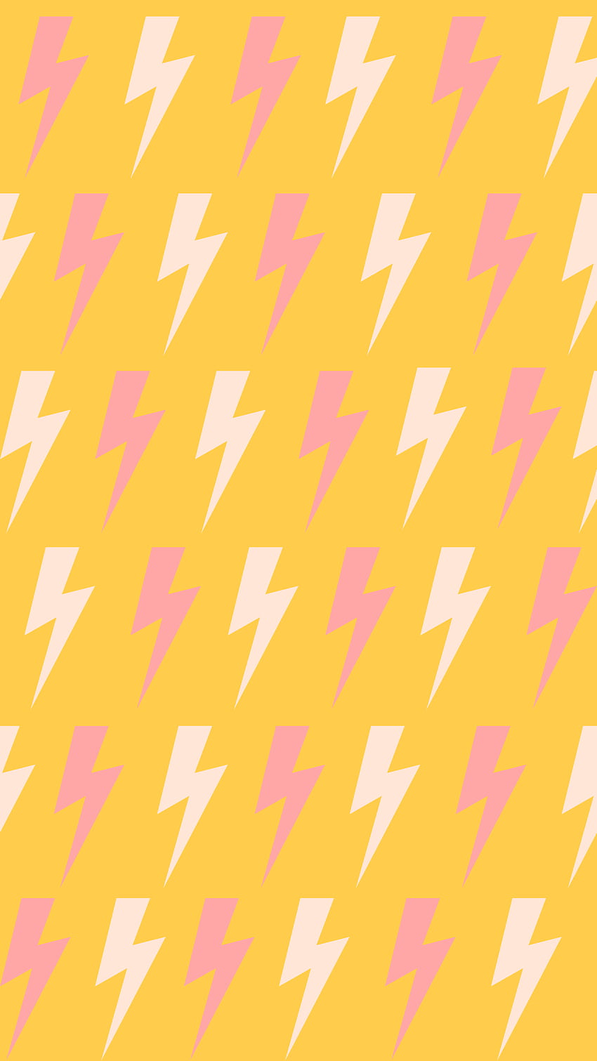 lightning bolt , yellow, line, pattern, orange, wrapping paper, pattern, Lightning Bolt iPhone HD phone wallpaper