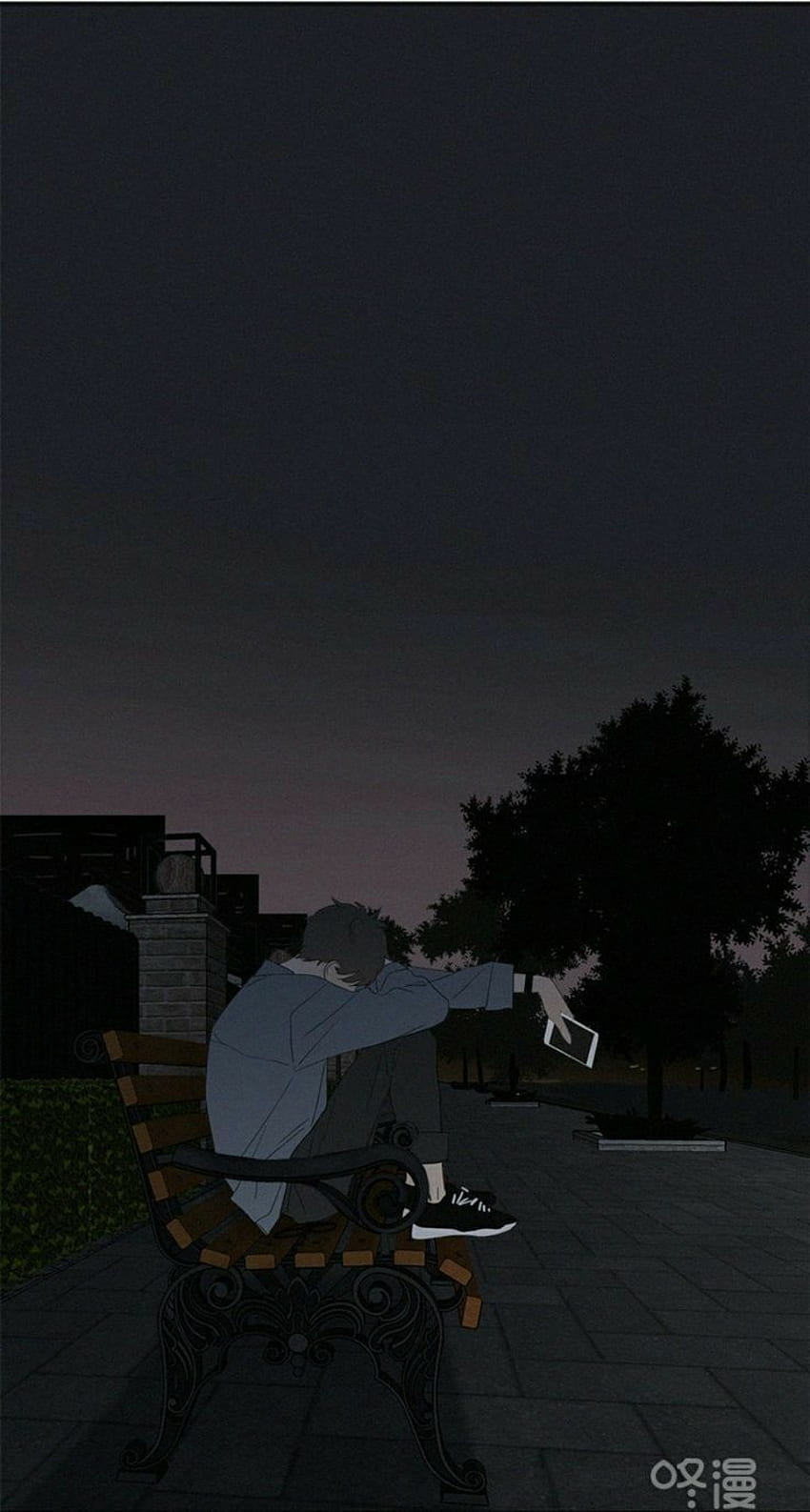 Şahane an. Ästhetischer Anime, dunkler Anime, traurige Anime-Ästhetik HD-Handy-Hintergrundbild