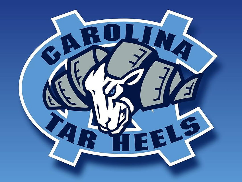 Баскетболно лого на Северна Каролина, катранени токчета HD тапет