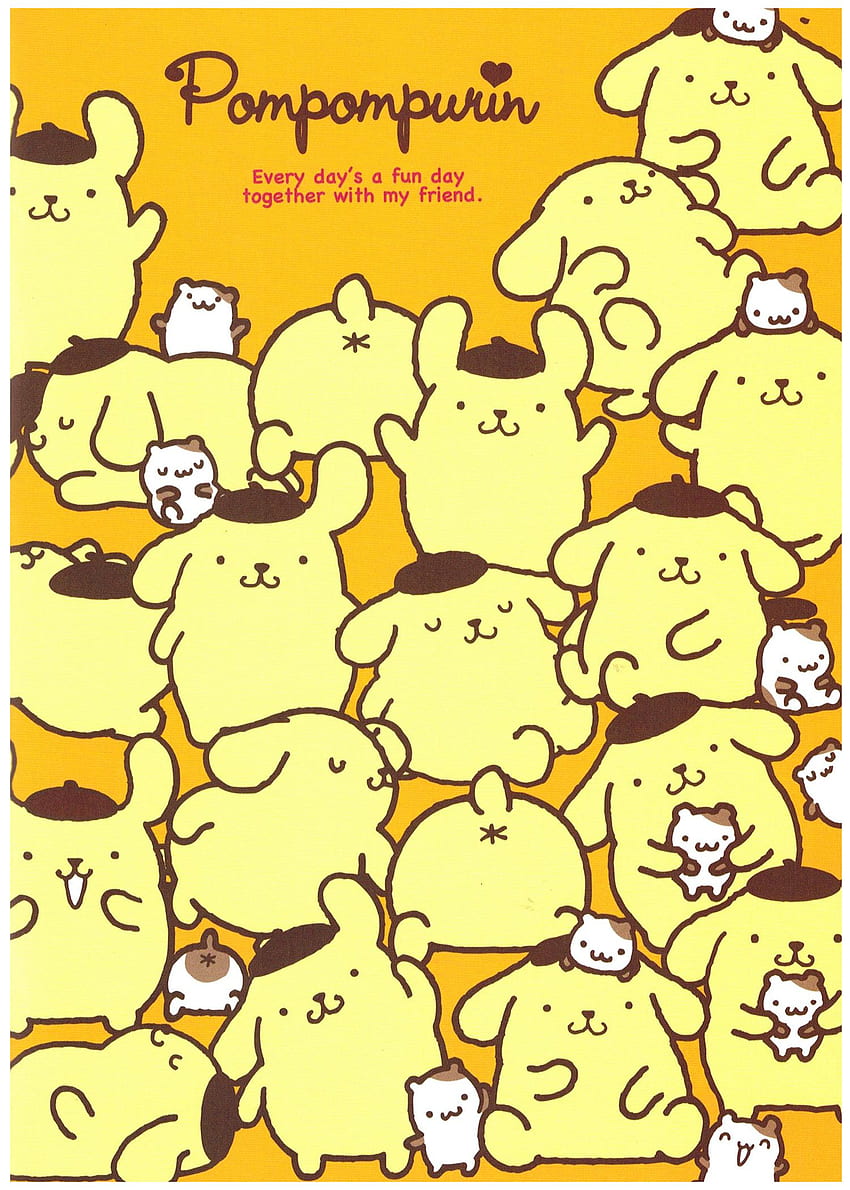 Explore Sweet Notes, Sanrio Characters, And More - Pompompurin - HD phone wallpaper