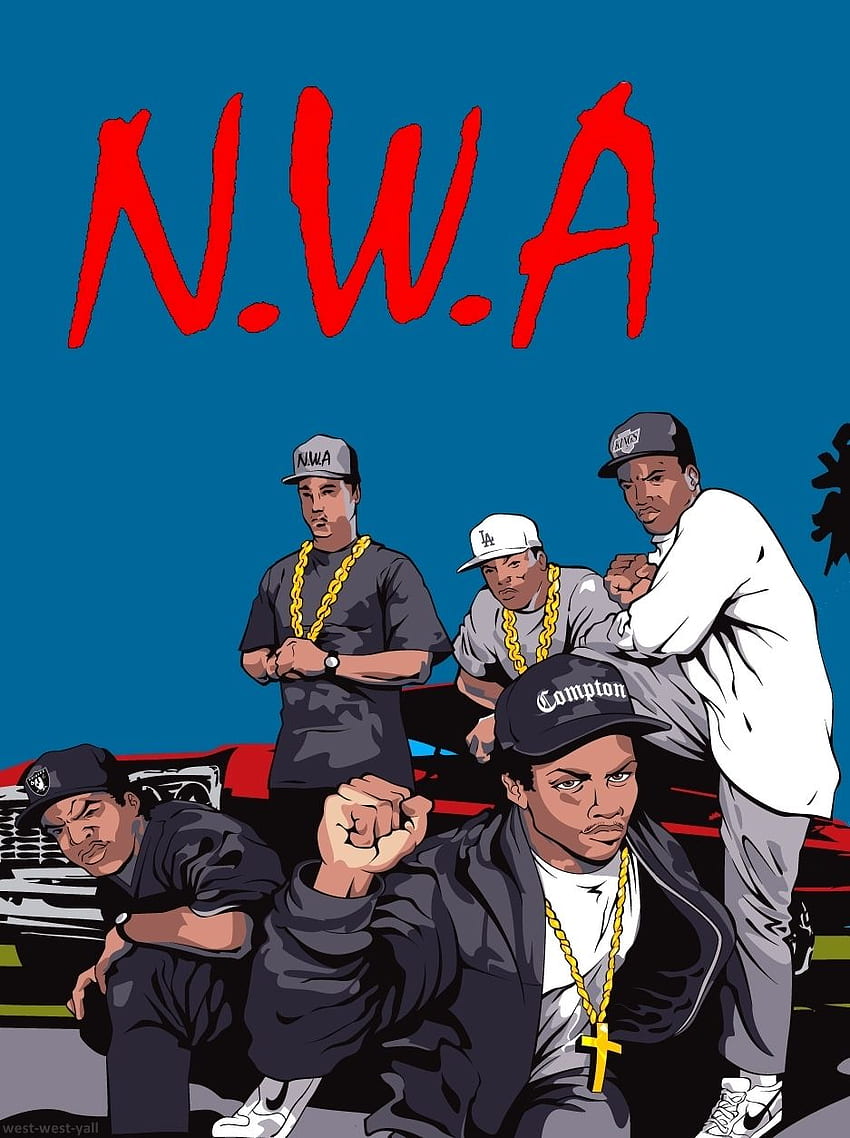NWA (Suckaz With Attitude)。 N.W.A. アティテュード、ヒップホップ、NWA ロゴ HD電話の壁紙