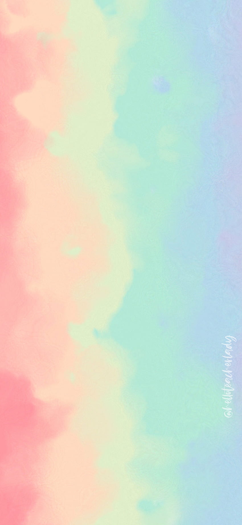 Digital Refresh: Rainbow Watercolor Phone +, Watercolor Sky HD phone wallpaper