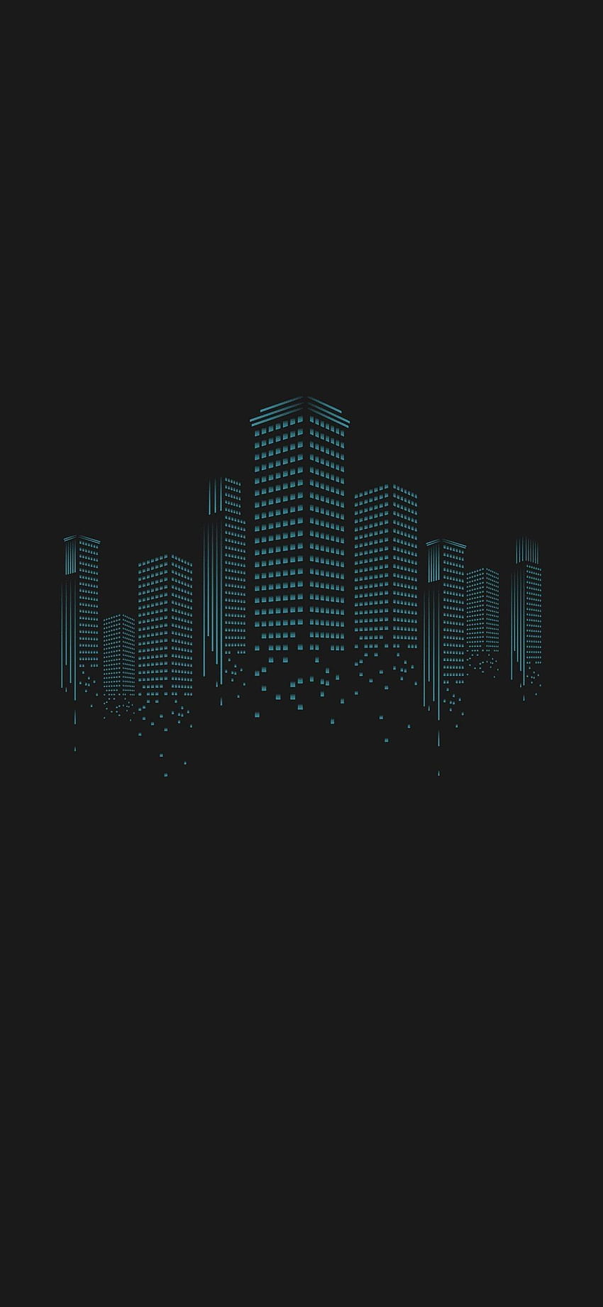 IPhone . Schwarz, Stadt, Stadt, menschliche Siedlung, dunkle Skyline HD-Handy-Hintergrundbild