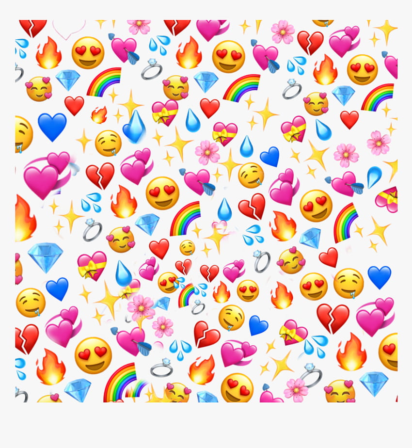 Picsart Emoji Background Transparent, Png , Transparent Png , ハート Emoji HD電話の壁紙