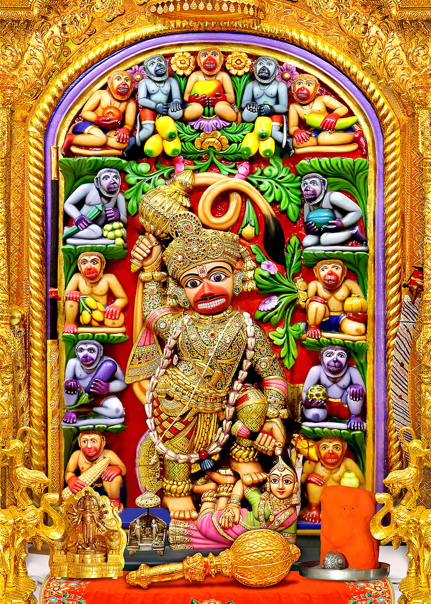 Hanuman, accesorio, arte fondo de pantalla del teléfono