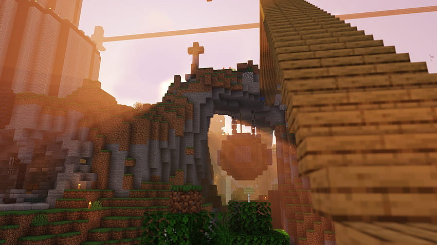 Minecraft Shaders Hanging House Dream Smp เกมพีซี หน้าจอวิดีโอเกม - ความละเอียด: วอลล์เปเปอร์ HD