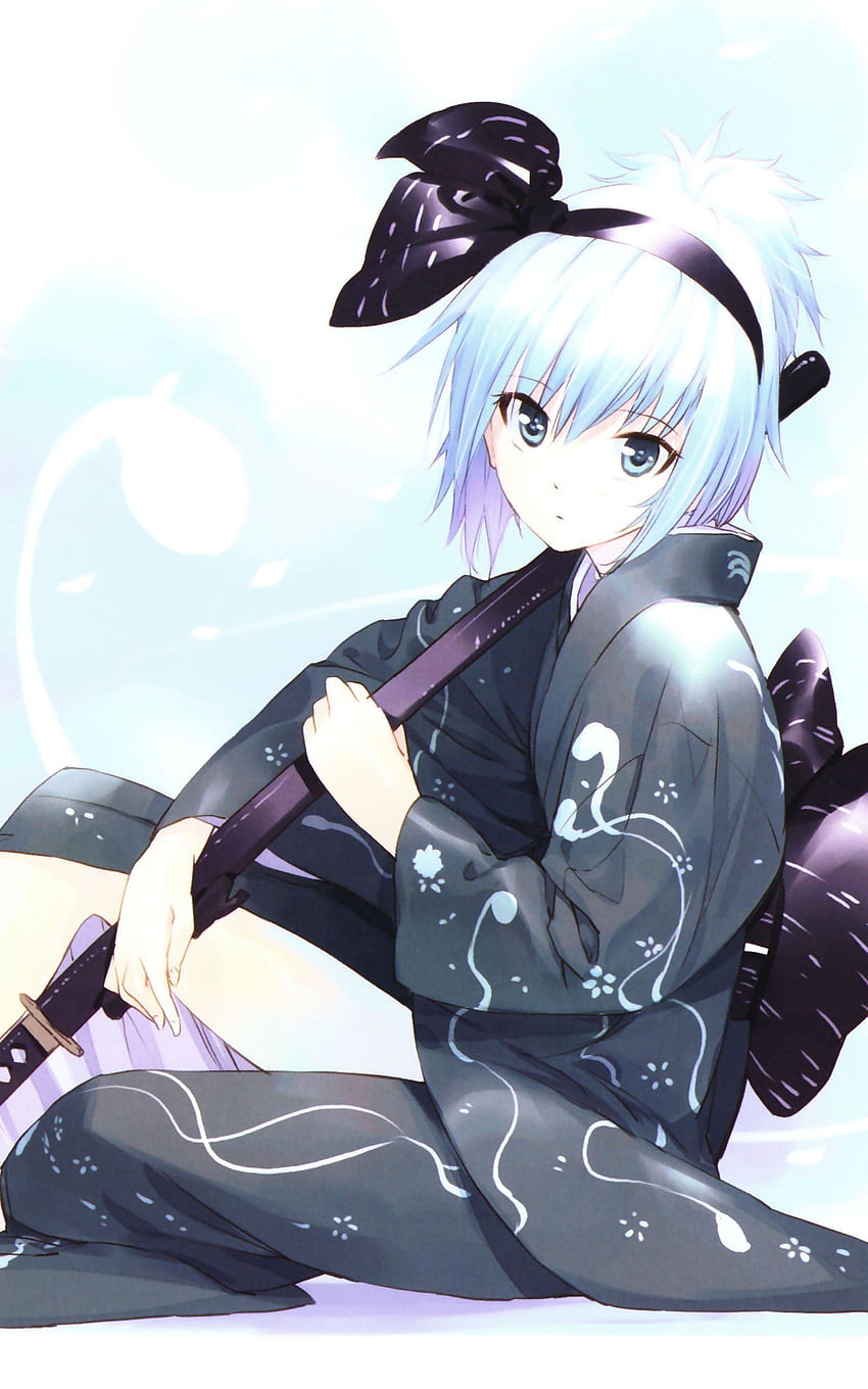 Video games Touhou Konpaku Youmu white hair anime girls swords ., Girls with Swords HD phone wallpaper
