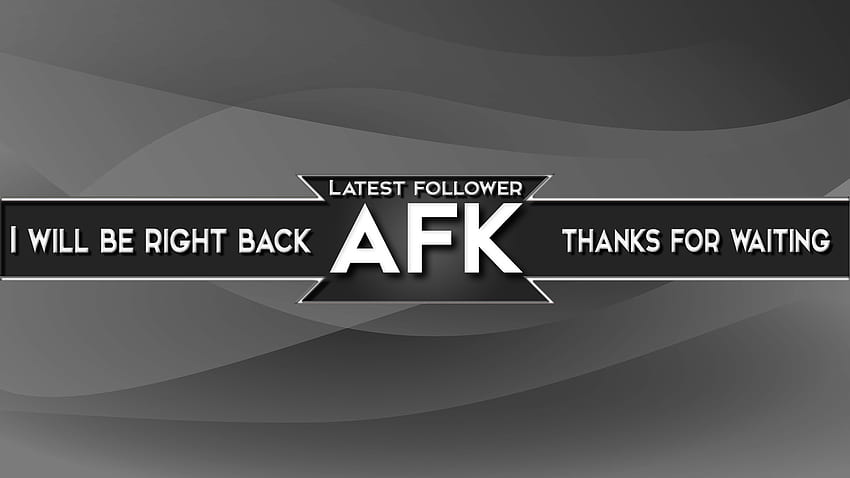 Afk Brb, Be Right Back HD wallpaper