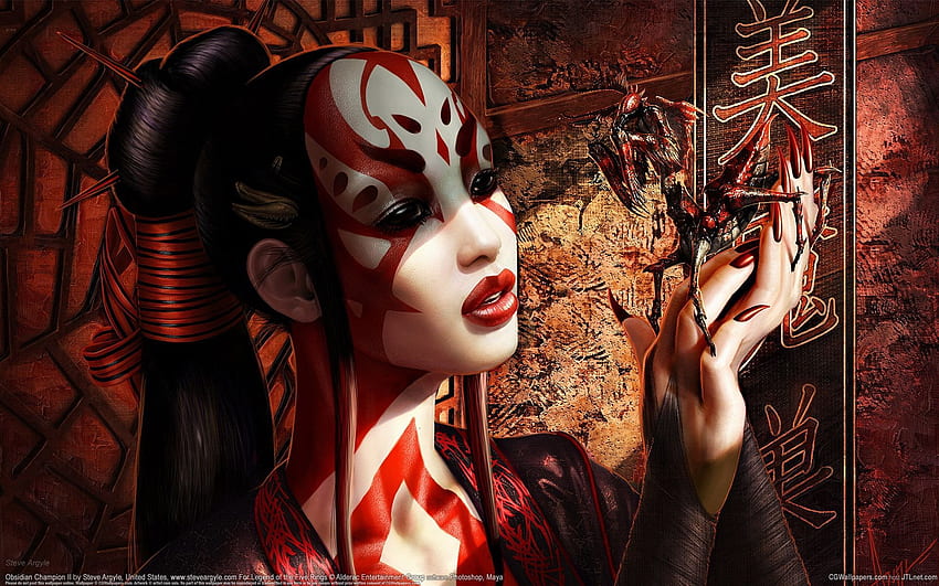 Ninja Assassin, 3D, abstract, angel, ANIME, Art, Assassin, chinese, Japanese Ninja Women HD wallpaper