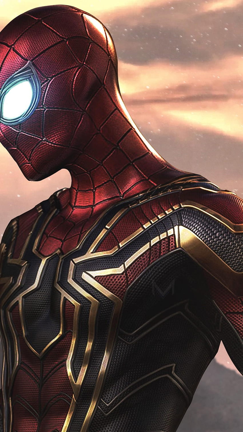 Spider Man With His Iron Spider Suit 4K wallpaper download