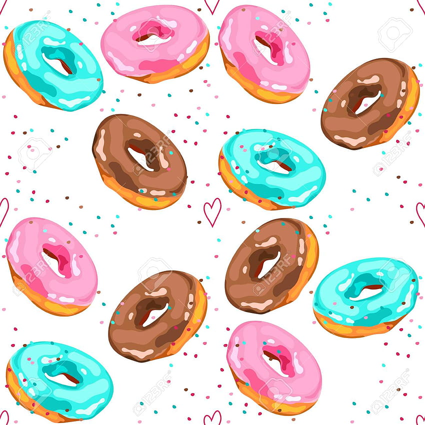 Seamless Pattern With Multi colored Donuts Glazed Donut [] for your , Mobile & Tablet. Explore Donut . Odd Future Donut HD phone wallpaper