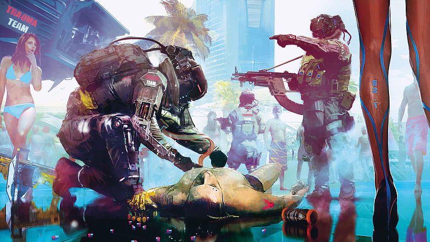 Cyberpunk 2077, Trauma Team, E3 2018, , , Игри HD тапет