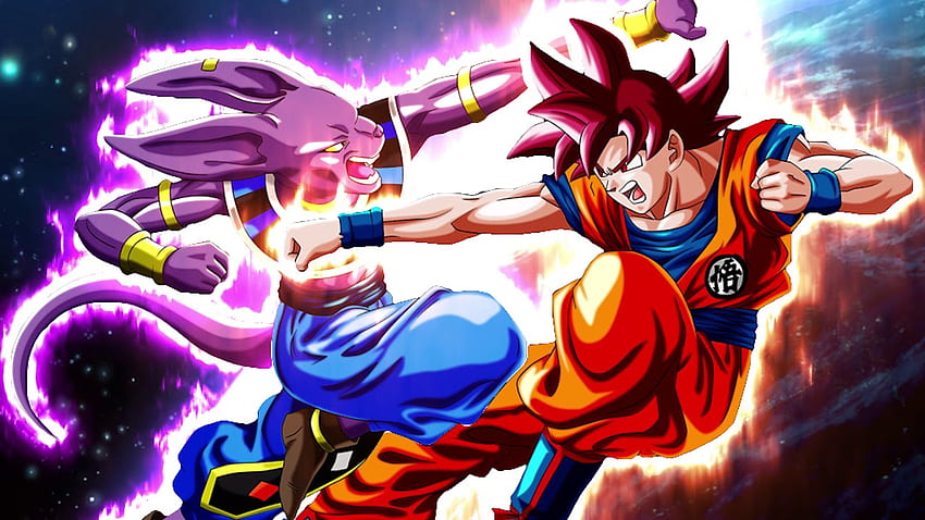  Tema de Goku vs Beerus.  Flow Hero Song of Hope (Dragon Ball Z Battle Of Gods), Goku Fighting Beerus, Fondo de pantalla HD