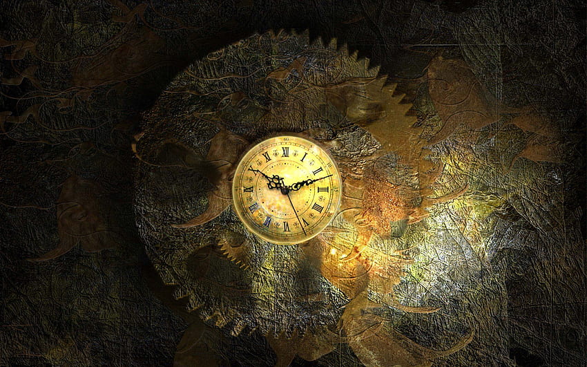 hand, Clocks, Clockworks, Vintage, Roman numerals, Watch, Gears, Time / and Mobile Background HD wallpaper