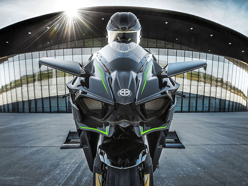 Superbike Kawasaki Ninja H2R suralimenté Fond d'écran HD