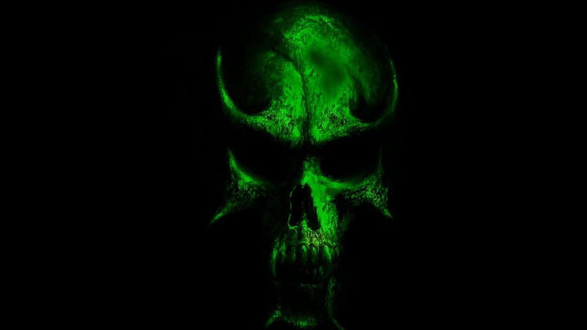 Green Skull HD wallpaper | Pxfuel
