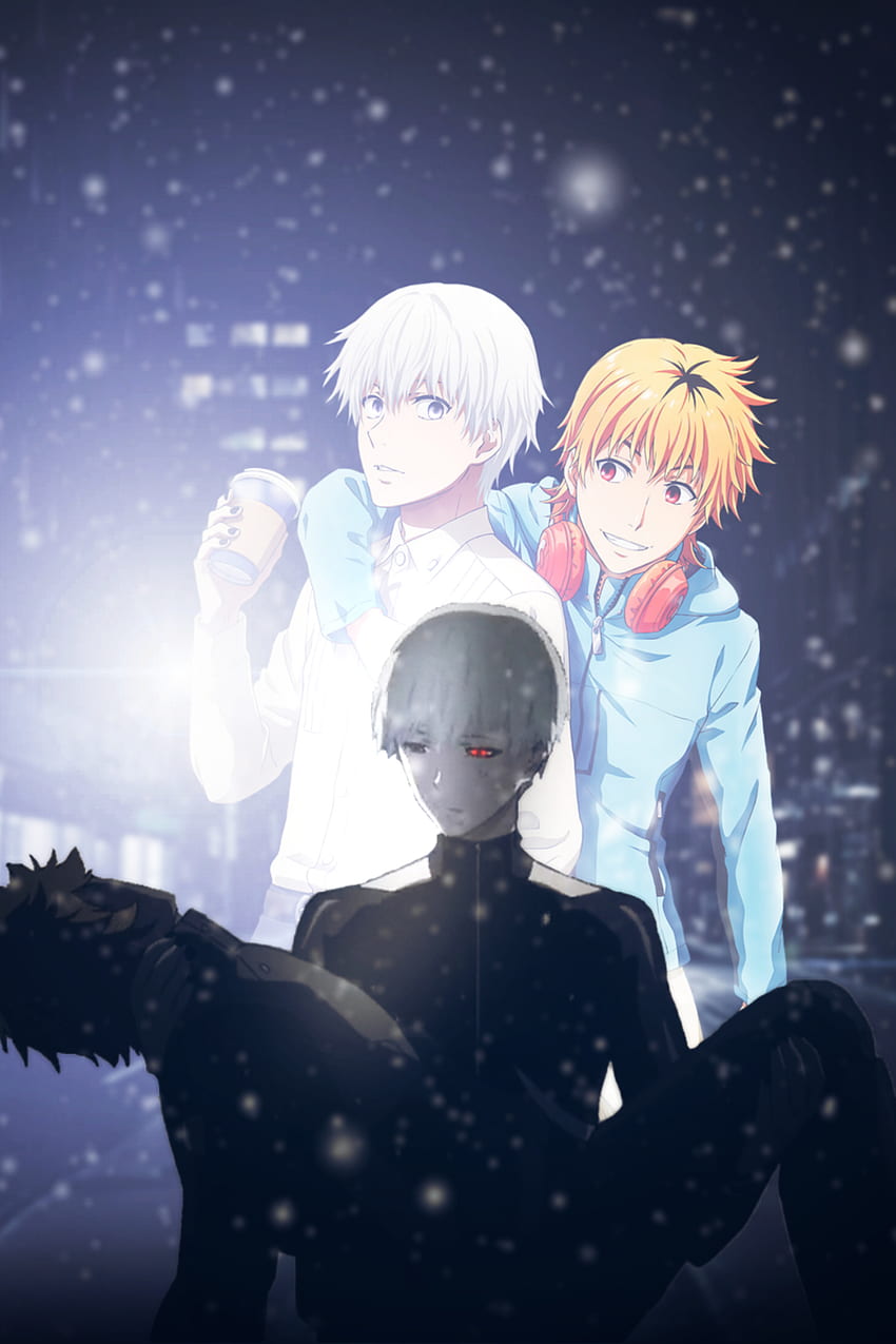 Kaneki and Hide, cloud, sky, sad HD phone wallpaper