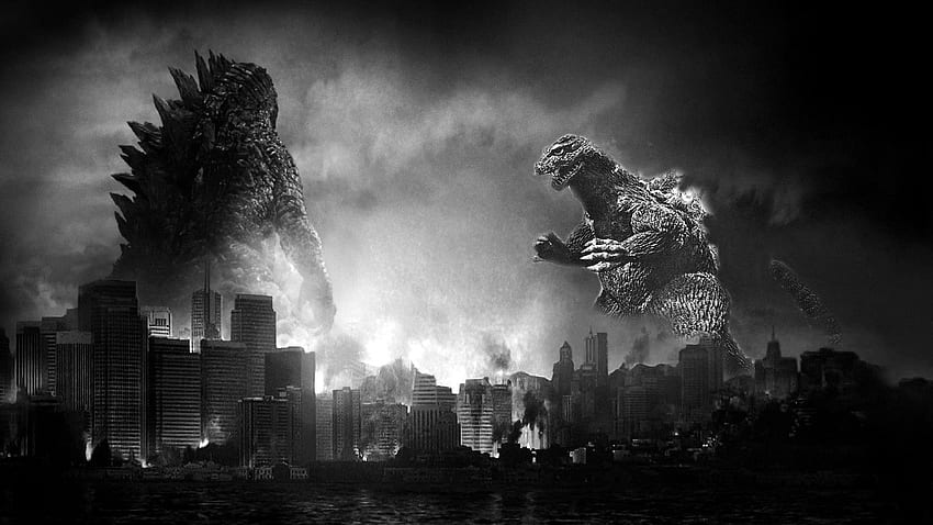 Godzilla, old vs new., Classic Godzilla HD wallpaper