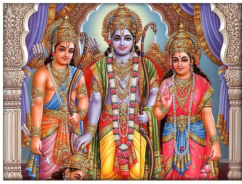主ラーマ、神、王、主、インド、ヒンズー教、ヒンズー教、女神、ラーマ 高画質の壁紙