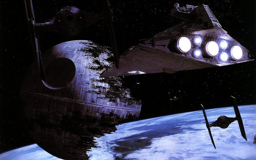 Death Star and Background, Inside Death Star HD wallpaper