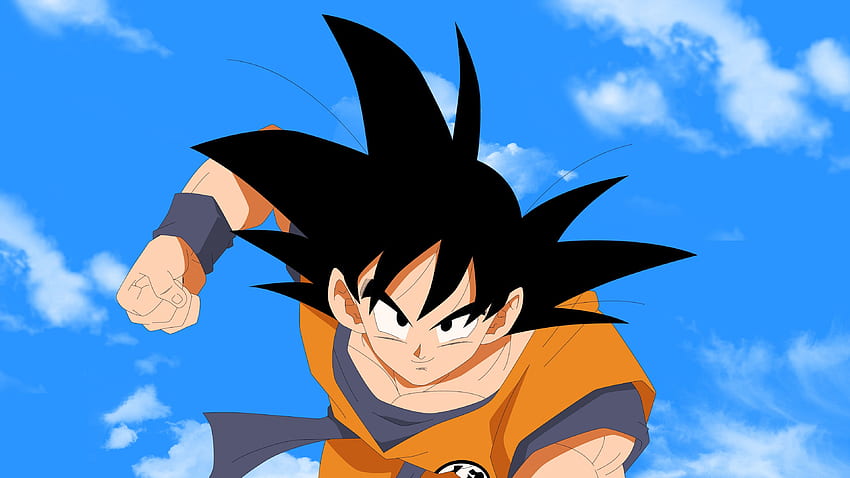 Goku, dark hair, anime boy, artwork, anime , , U 16:9, , Goku Smile HD wallpaper