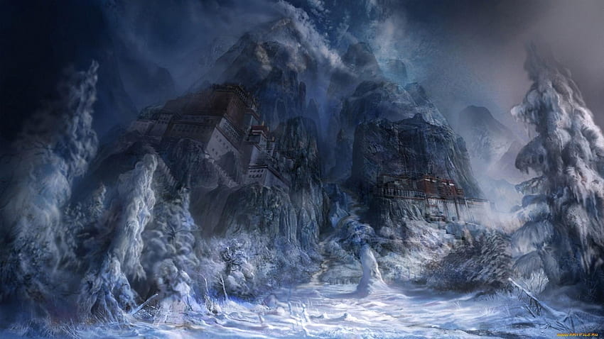 Dark Winter Fantasy, Winter Apocalypse HD wallpaper