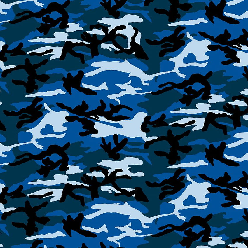 Blue Camo, Blue Camouflage HD phone wallpaper