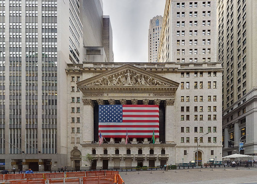 Wall Street Nowojorska Giełda Papierów Wartościowych NYSE Nowy Jork Tapeta HD