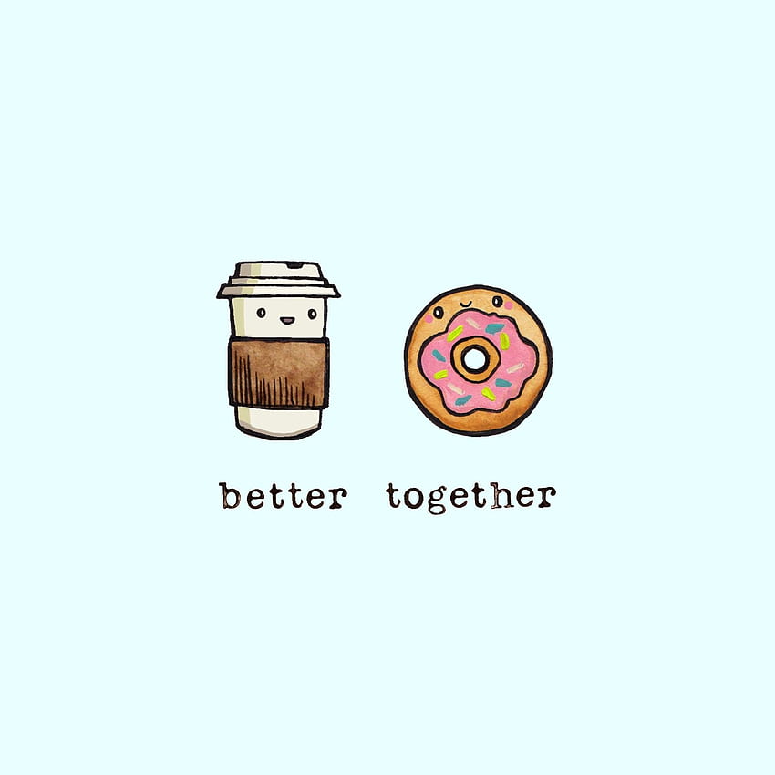 Better together . WALPAPERS. Cute food drawings, Food BFF HD phone wallpaper